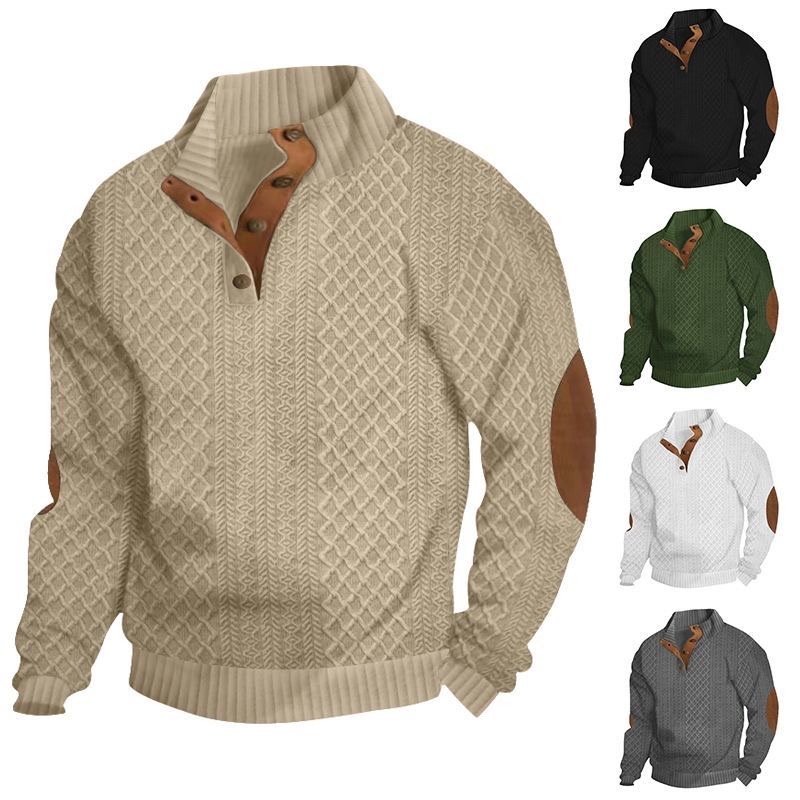 Men’s Classic Half-Button Knit Sweater