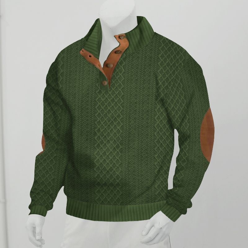 Men’s Classic Half-Button Knit Sweater