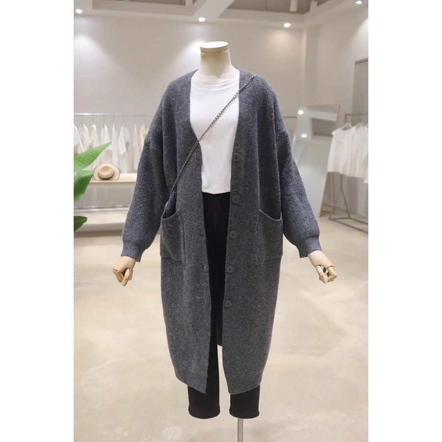 Ladies Premium Longline Knit Cardigan Coat
