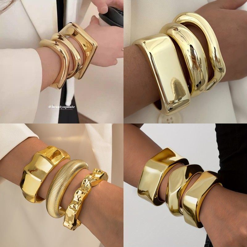 Chunky Gold bracelets