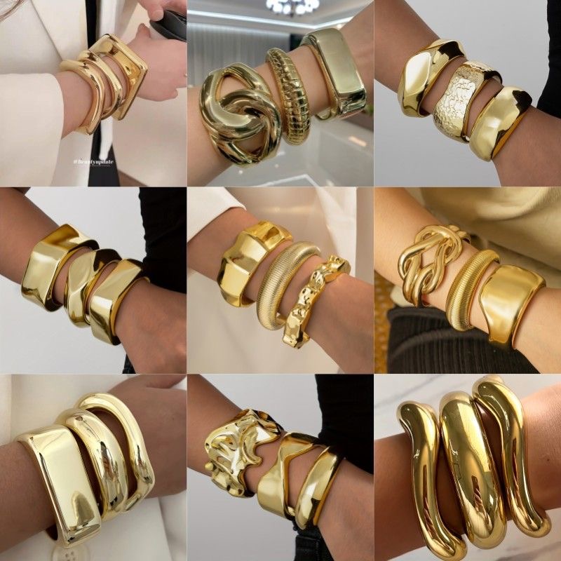 Chunky Gold bracelets