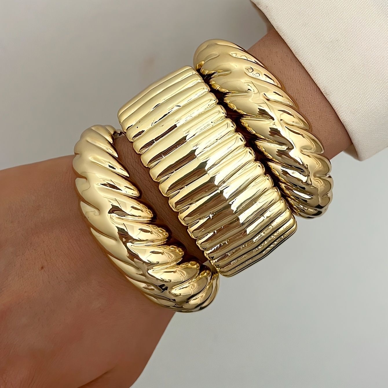 Chunky Gold bracelets