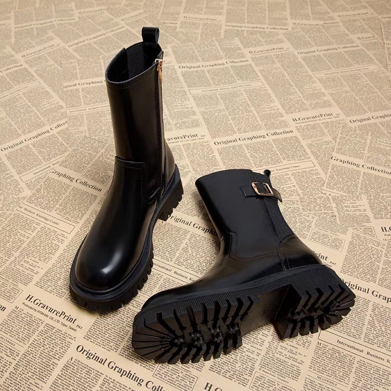 Winter short chunkey boots