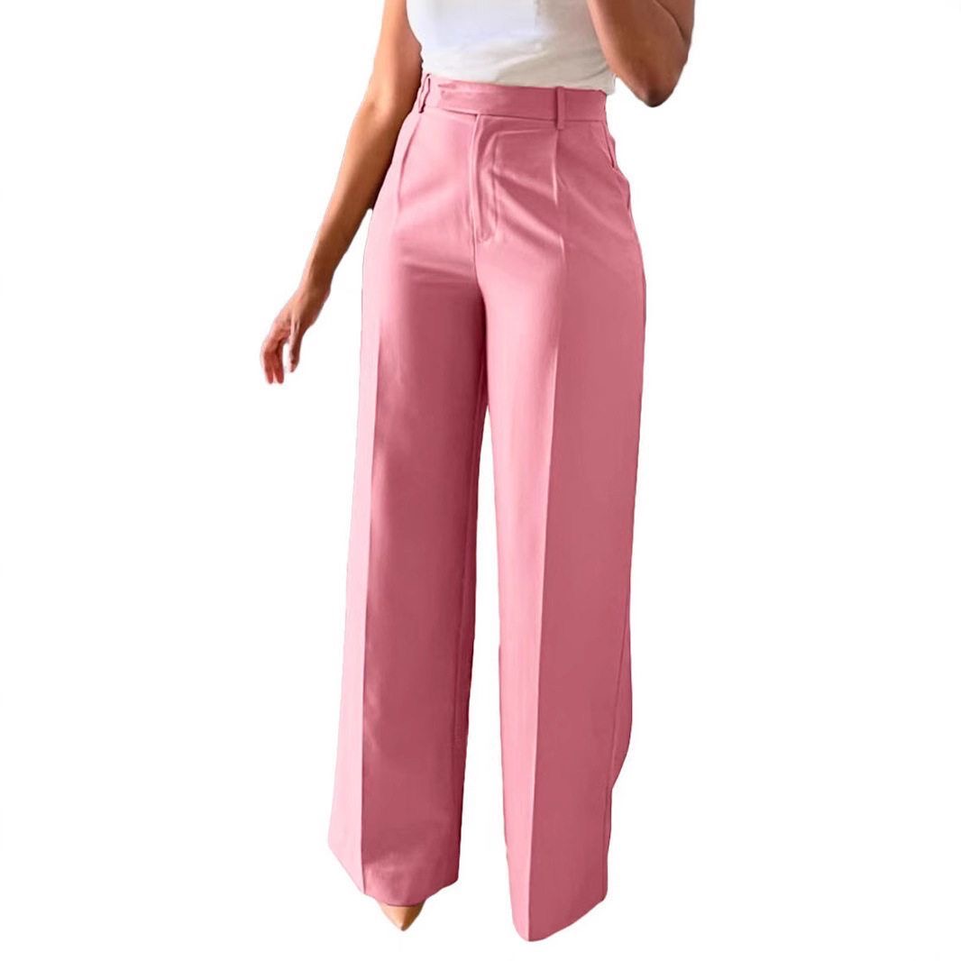 High-Waist Wide Leg Tailored Pants