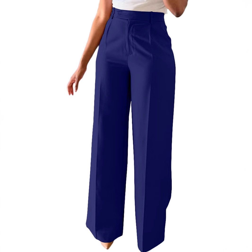 High-Waist Wide Leg Tailored Pants