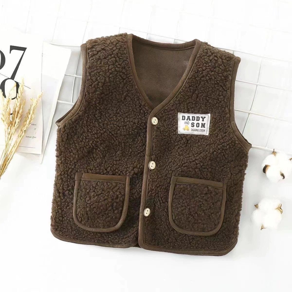 Kids Teddy Sherpa Vest 