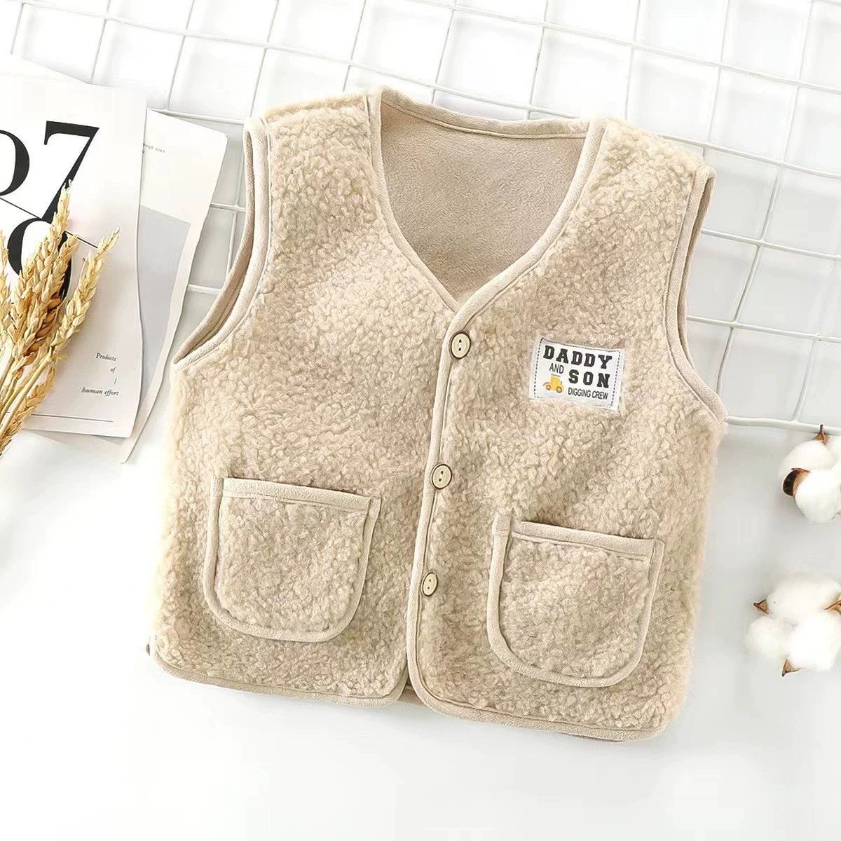 Kids Teddy Sherpa Vest 