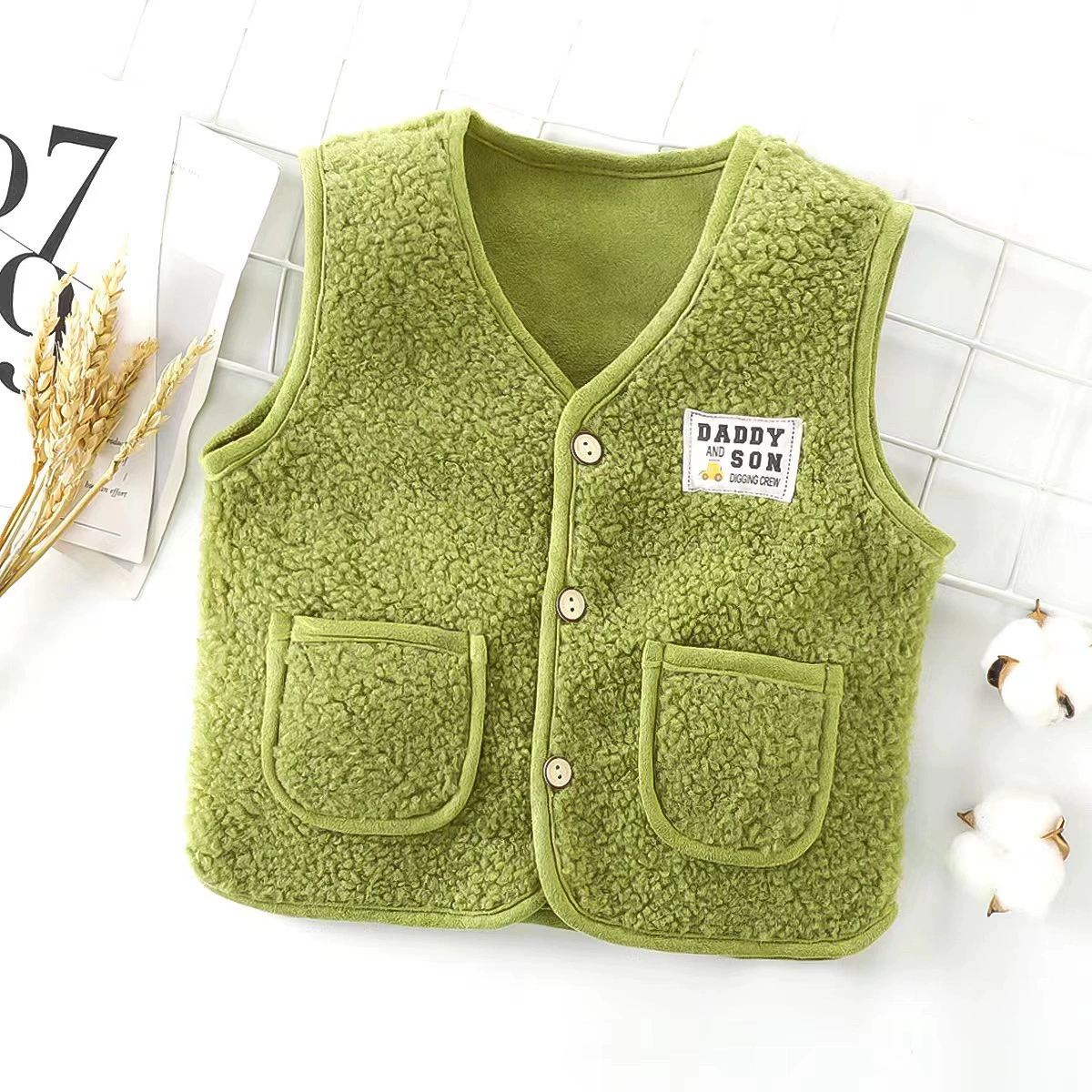 Kids Teddy Sherpa Vest 