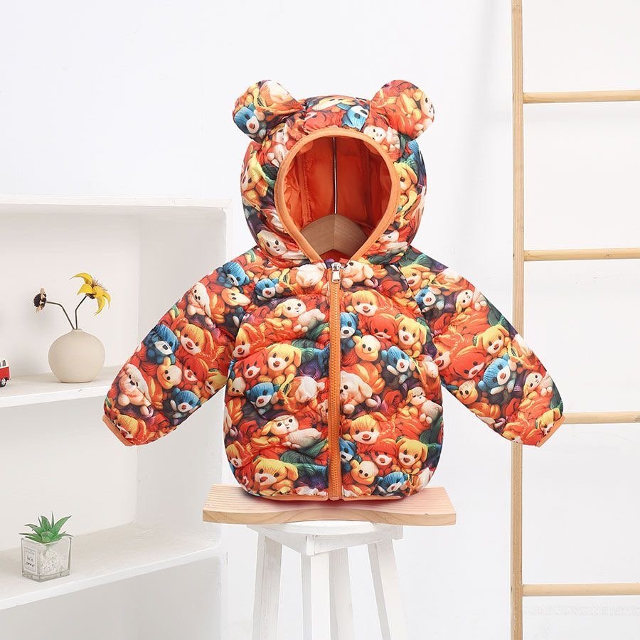 Colorful Baby Winter Puffer Jacket – Warm Hooded Outerwear