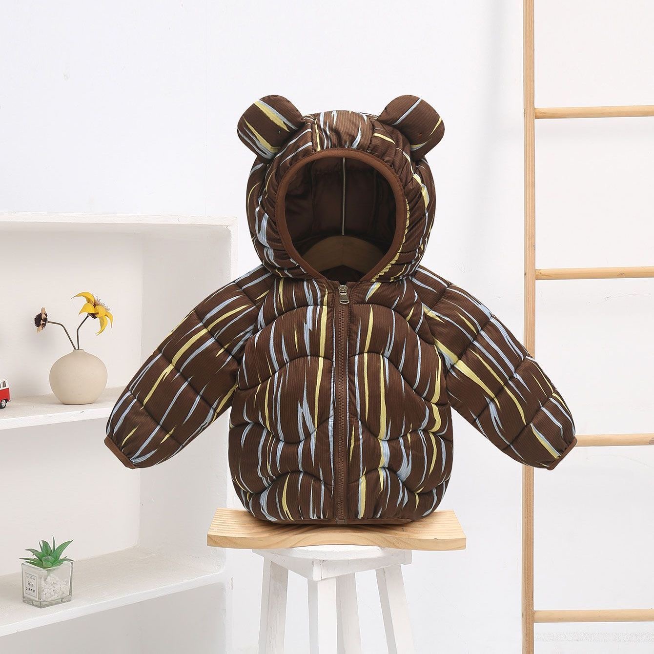 Colorful Baby Winter Puffer Jacket – Warm Hooded Outerwear