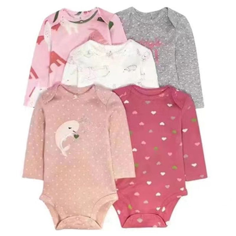 Baby Long Sleeve Printed Bodysuit Set