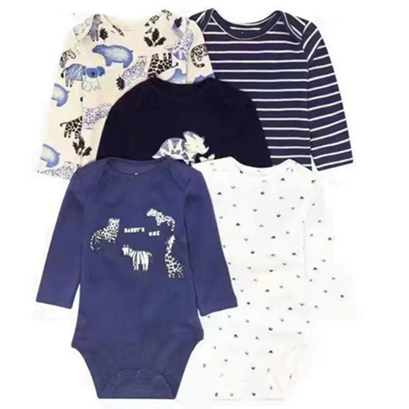 Baby Long Sleeve Printed Bodysuit Set