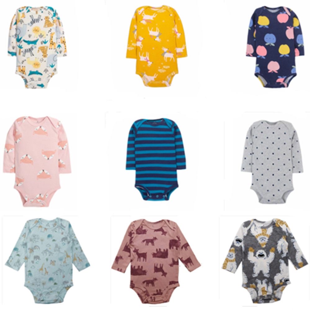 Baby Long Sleeve Printed Bodysuit Set