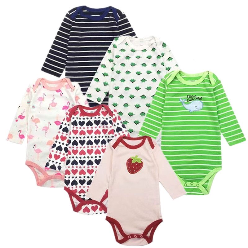 Baby Long Sleeve Printed Bodysuit Set