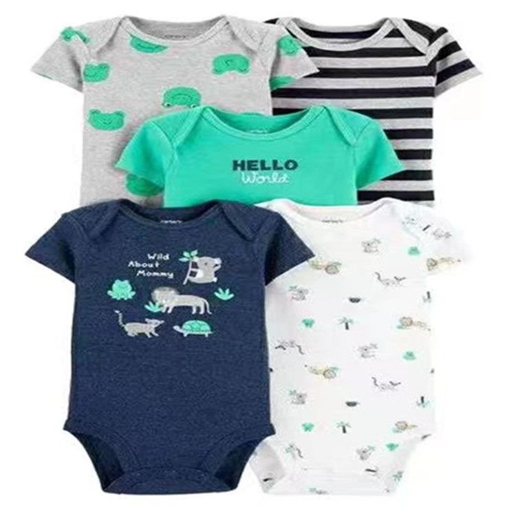 Short sleeve baby bodysuit