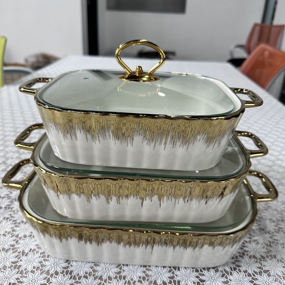 Luxury 3-Piece Food Warmer (3-Tier Buffet Server)