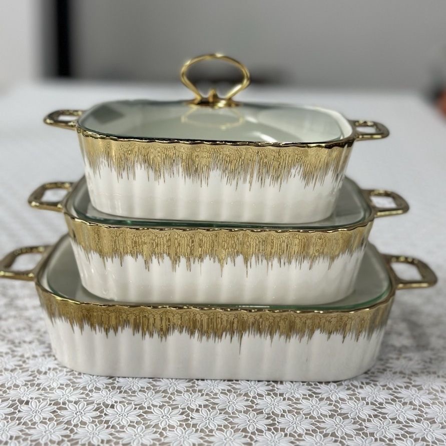 Luxury 3-Piece Food Warmer (3-Tier Buffet Server)