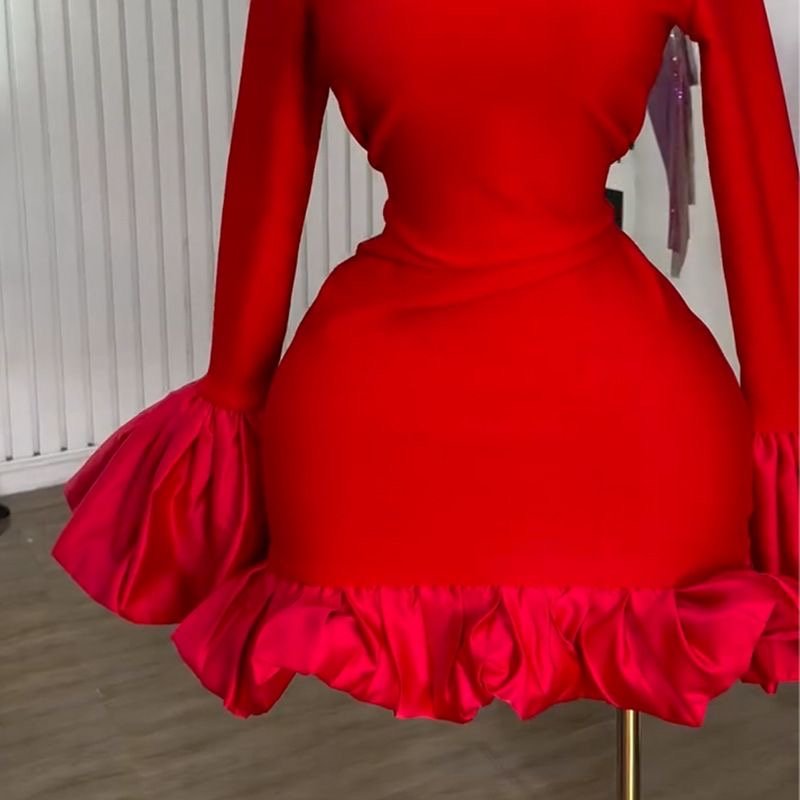 Red Mini Chic Dress