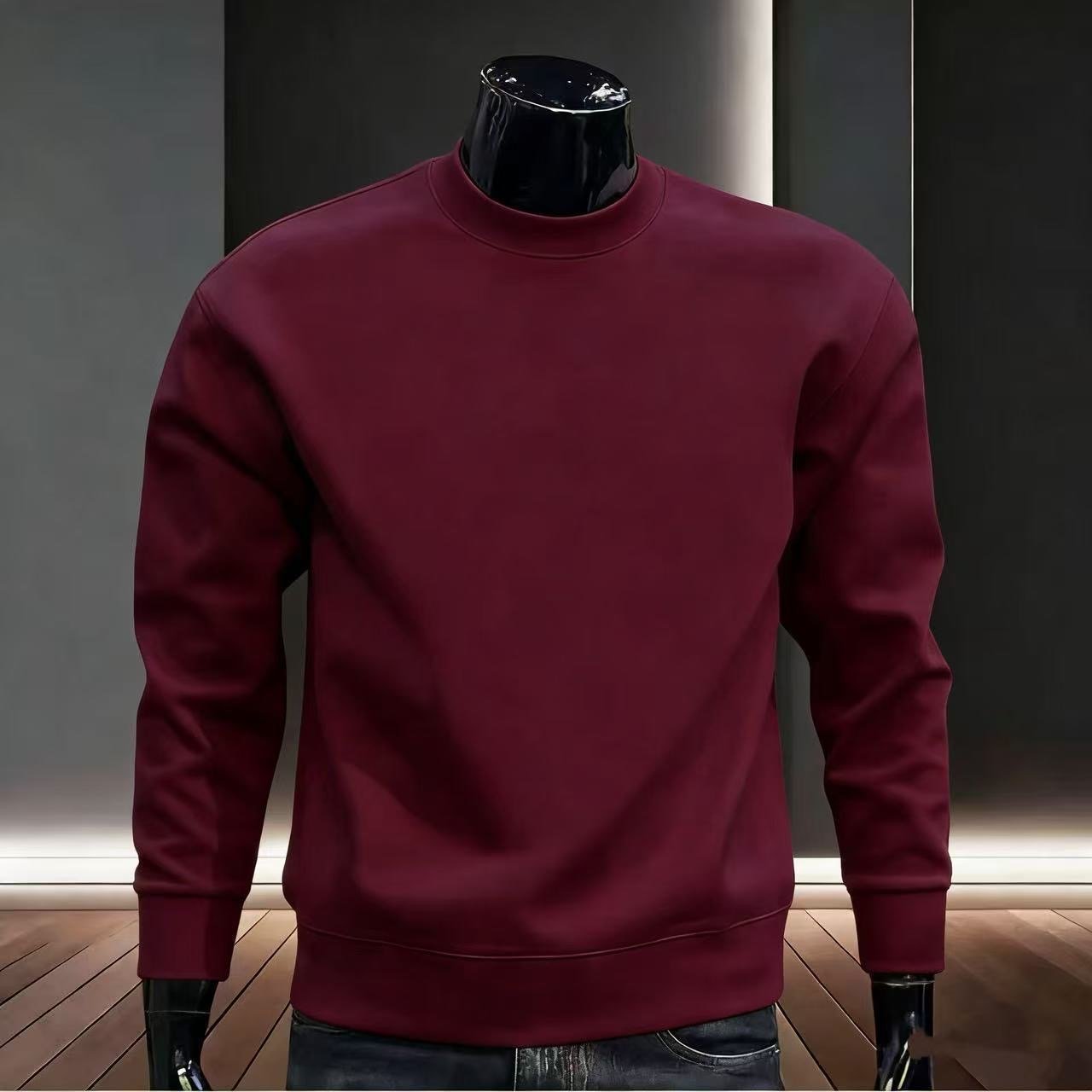 Men’s Classic Cotton Long Sleeve Sweatshirt