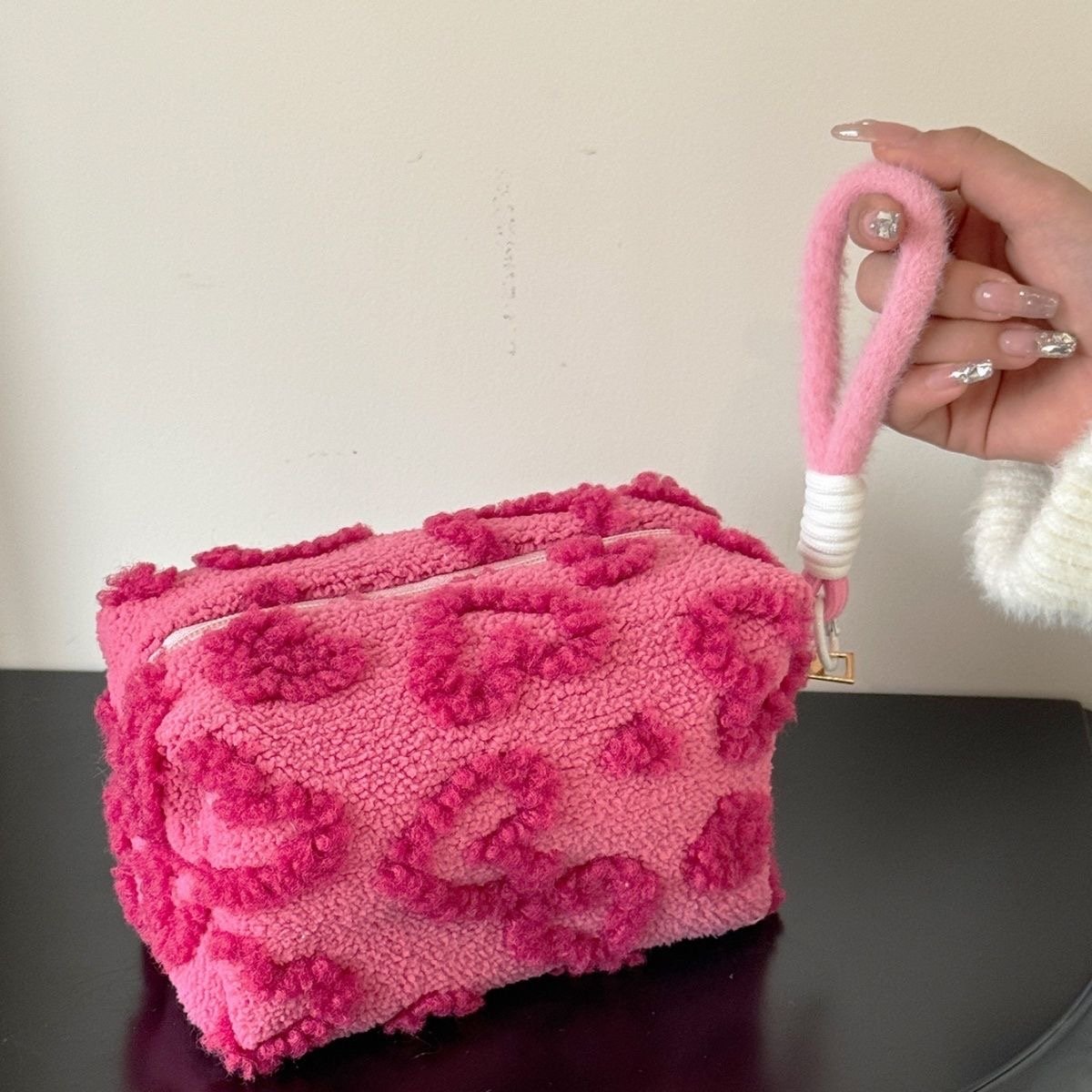 Cute Fur Makeup Bag