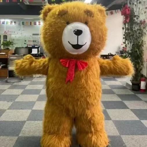Brown Teddy Mascot 