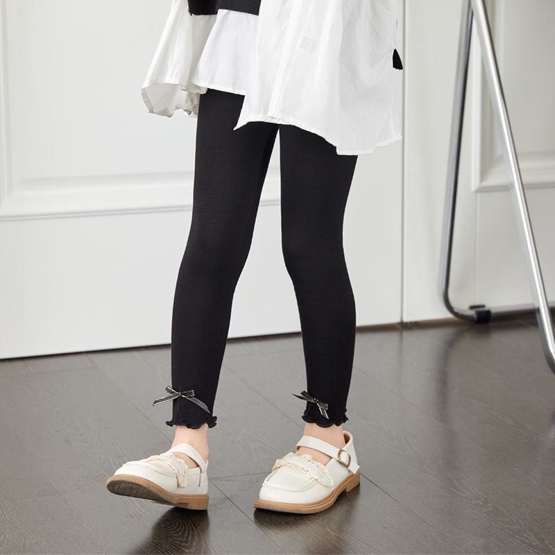 Girls’ Flared Bow Leggings