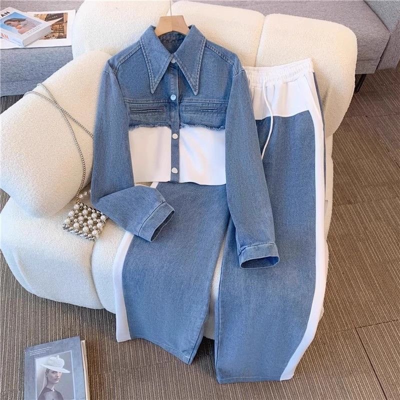 Denim casual 2 piece