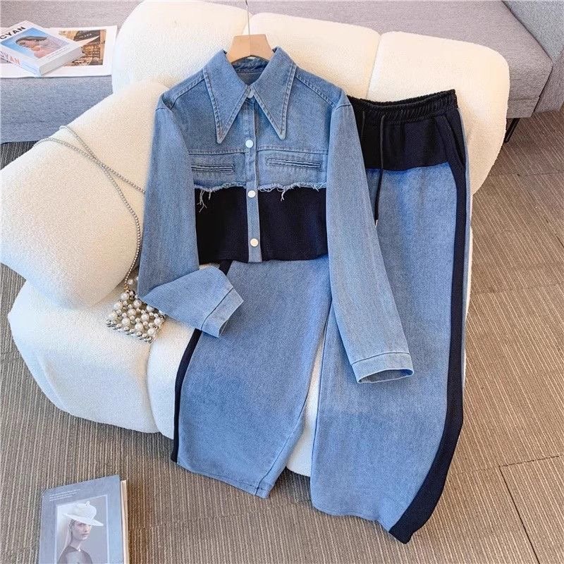 Denim casual 2 piece