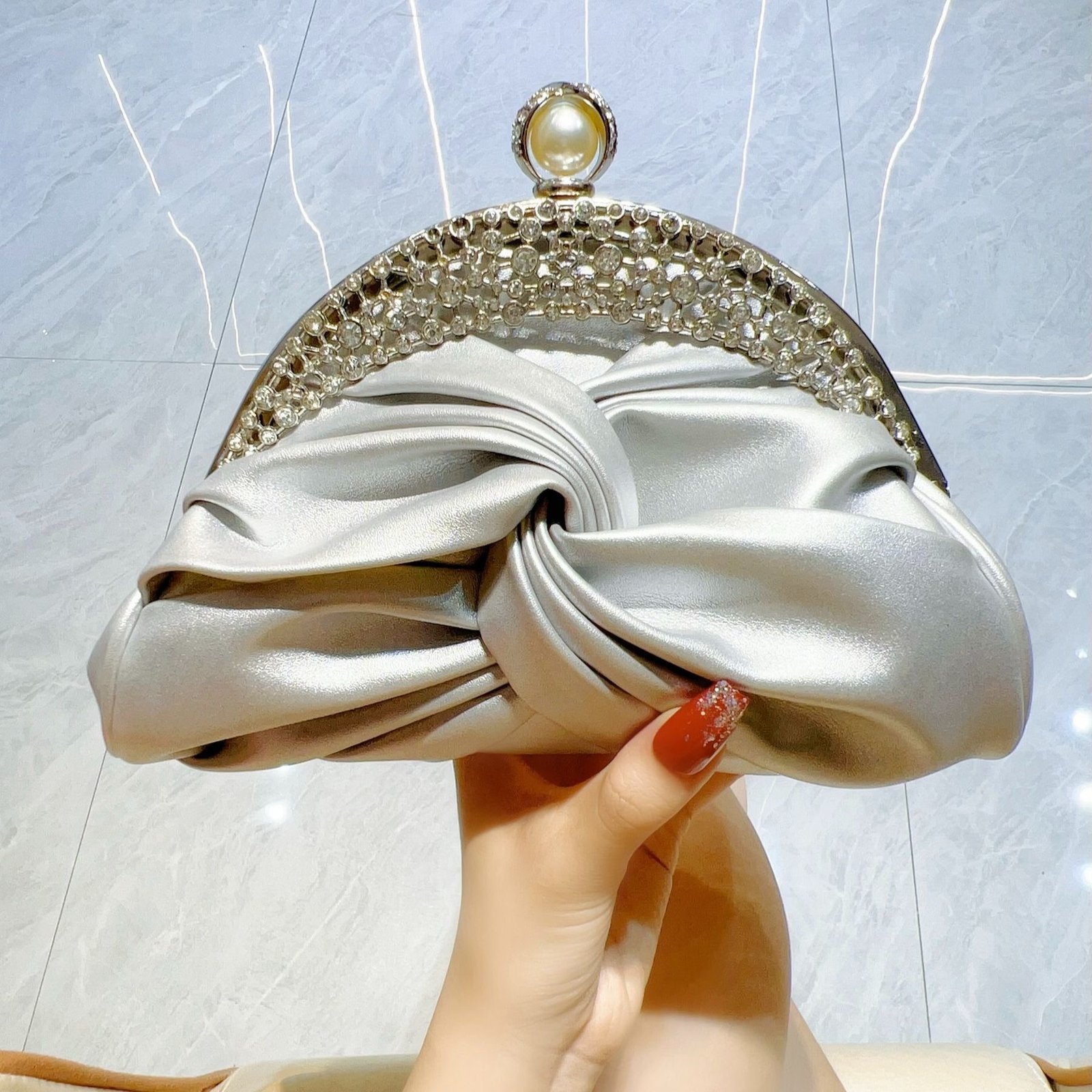 Luxury Rhinestone Mini Evening Clutch