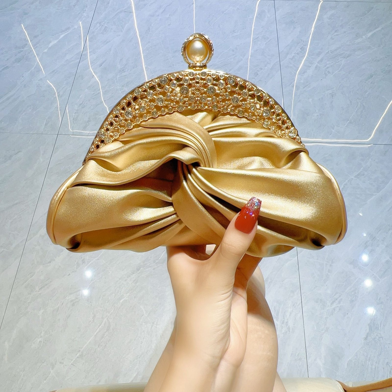 Luxury Rhinestone Mini Evening Clutch