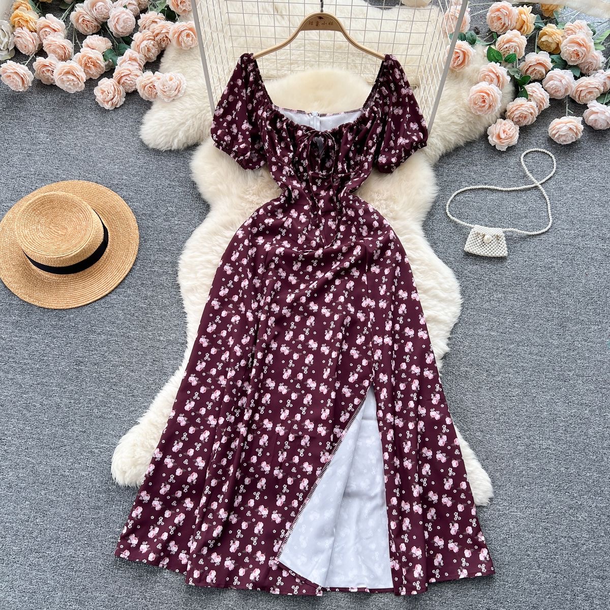 Slit Summer Dress