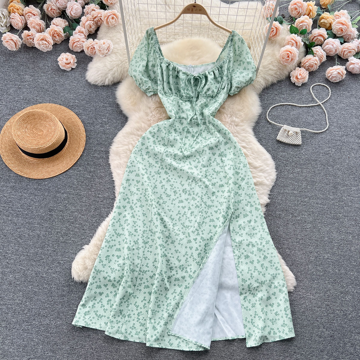 Slit Summer Dress
