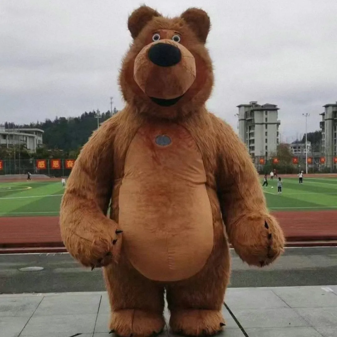 Brown Bear Mascot 